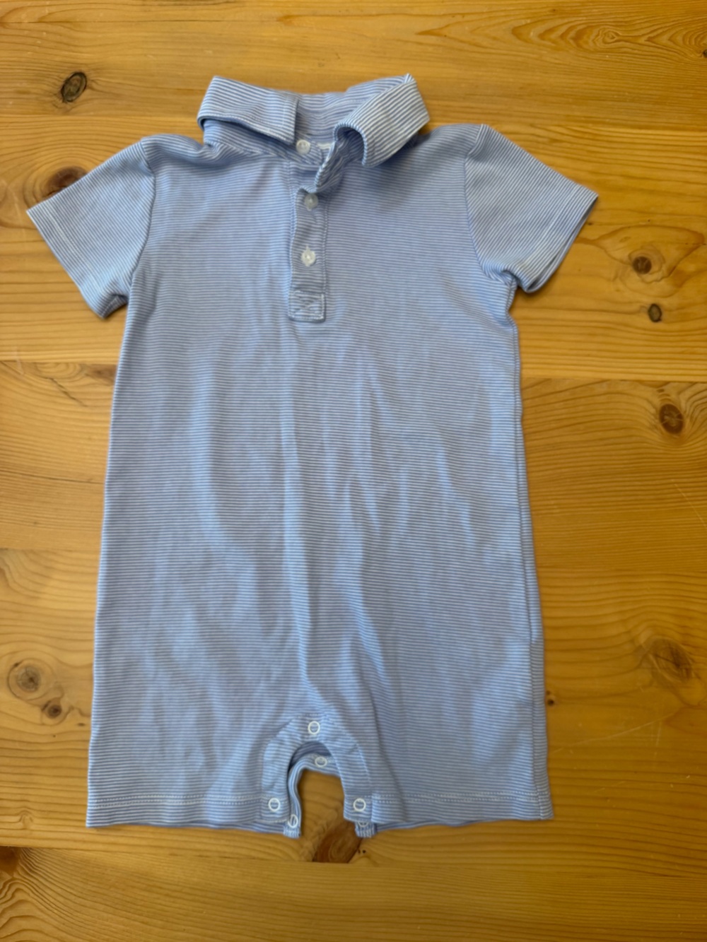 Toddler Short-Sleeve Polo One-Piece Romper